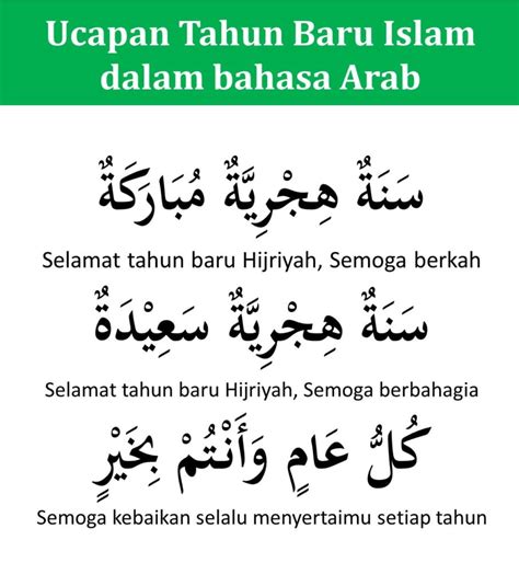 Other sets by this creator. Ucapan Selamat Tahun Baru Islam dalam Bahasa Arab - iqra.id