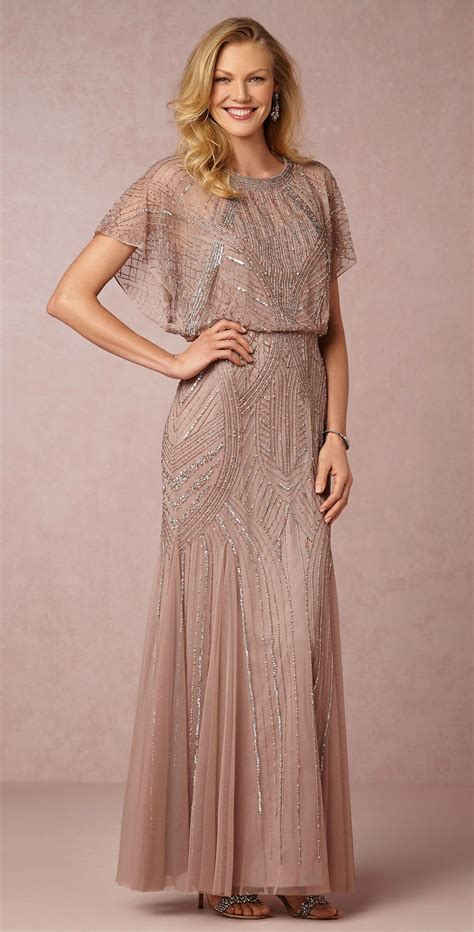 Absolutely Beautiful Beaded Mother Of The Bride Dress In Rose Mauve With Beading New At B