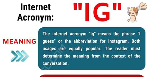 IG Meaning: What Does IG Stand For? (with Useful Examples ...