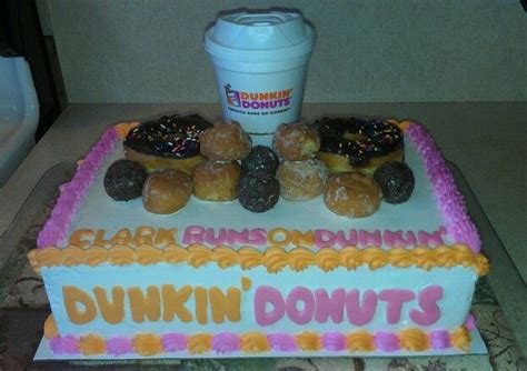 Donuts, munchkins, bagels, muffins, sandwiches dunkin' donuts. Dunkin Donuts cake I made | CAKES I MADE | Pinterest ...