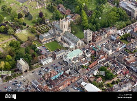 Aerial Photo Of Bury St Edmunds Showing The St Edmundsbury Cathedral