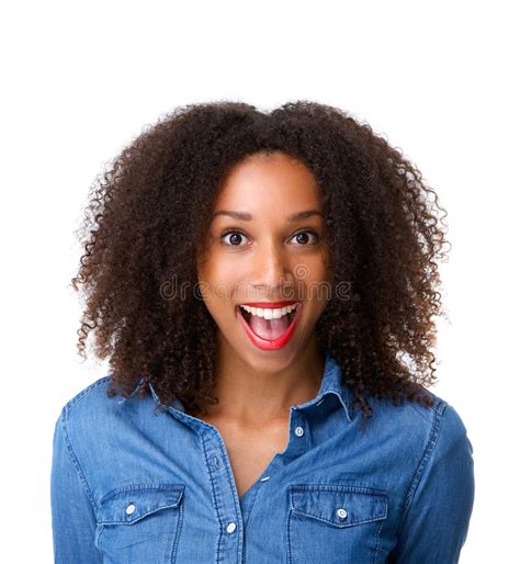 Woman with Surprised Expression on Face Stock Image - Image of ...