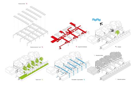 Axonometric Infographics In Architecture On Behance