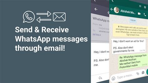 Send and receive WhatsApp messages through email - The Tallest Dwarf