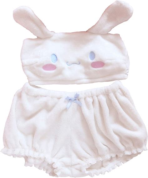 Cinnamoroll Plush Pajamas Set Anime Lolita Bra Kawaii Underwear Tube