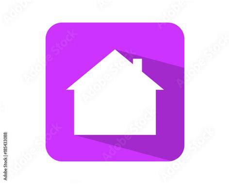 Purple House Housing Home Residential Residence Image Icon Buy This