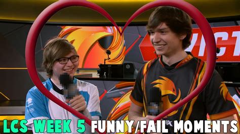 Lcs Week 5 Funnyfail Moments 2017 Spring Split Youtube