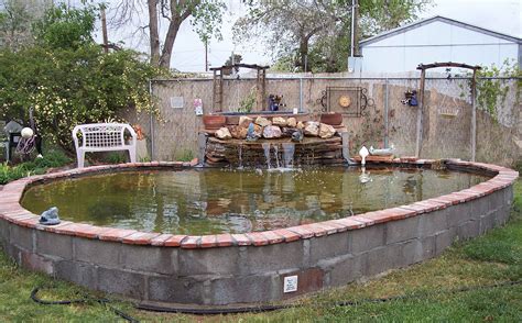 How To Build A Pond Waterfall With Cinder Blocks