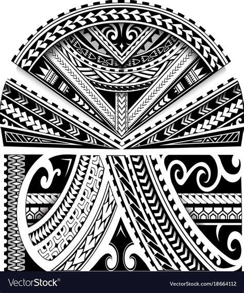 Maori Style Sleeve Ornament Royalty Free Vector Image