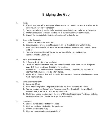 Bridging The Gap Bible Lessons And Sermons