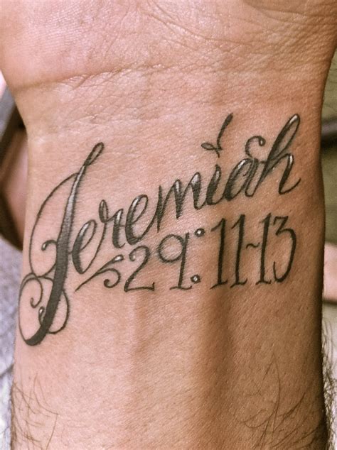 Jeremiah 29 11 Tattoo Fonts