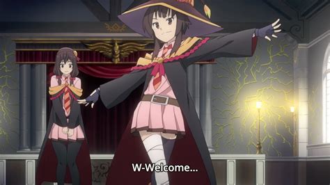 Megumin In Her Magic Academy Uniform Yunyuns Past With Megumin