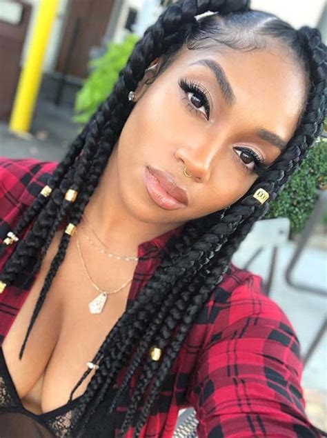 61 Best Jumbo Box Braids Hairstyles Page 4 Of 6 Stayglam