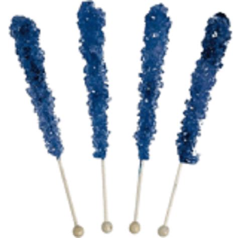 Navy Blue Rock Candy Sticks Lollipops