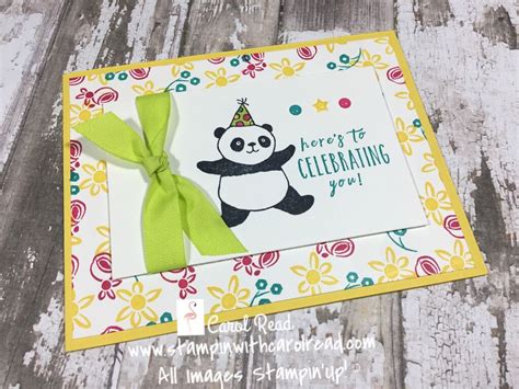 Party Pandas Birthday Fun Birthday Cards Stampin Up Party Panda Card