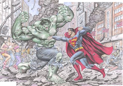 Hulk Vs Superman Comic Art Community Gallery Of Comic Art