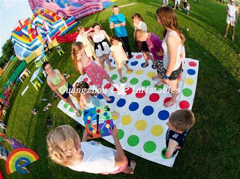 Inflatable Twister Mat Games Interactive Teambuilding Yl Inflatables