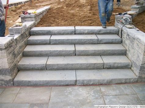 Bluestone Retaining Walls Tumbled Bluestone Steps Bluestone Patio