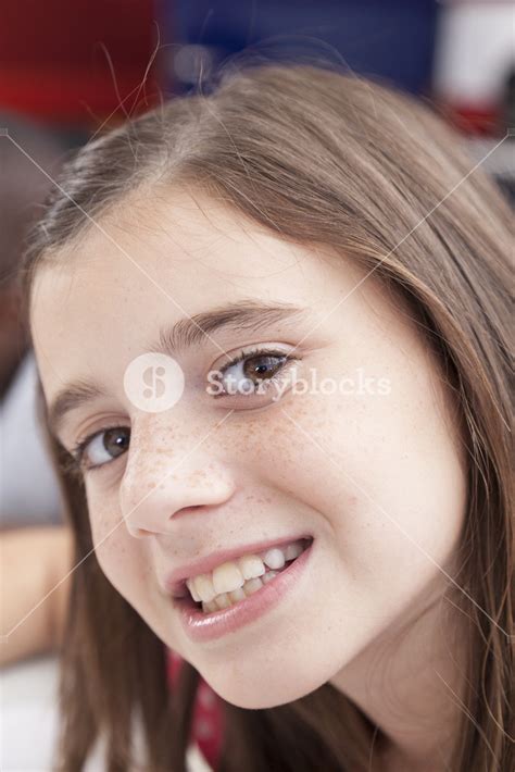 Pretty Girl Smiling Royalty Free Stock Image Storyblocks