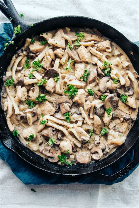 Stroganoff is the definition of absolute comfort: One Pot Creamy Chicken Stroganoff | The Food Cafe