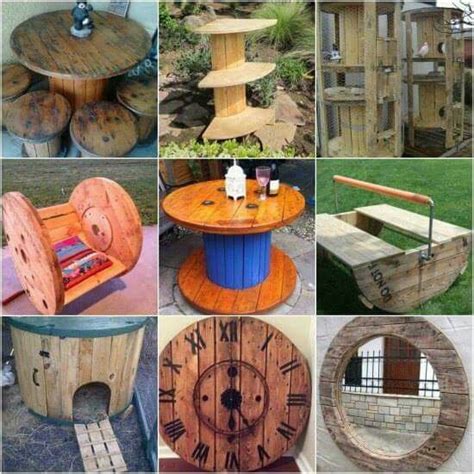 Pin By T Bizzle On Do It Yourself Wire Spool Spool Crafts Wooden