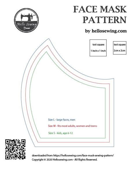 Nov 20, 2020 · the 5 best easy and free fabric face mask patterns including the olson mask pattern handmade face masks are still important! Face Mask Pattern (FREE) - How To Make Diy Mouth Mask ...