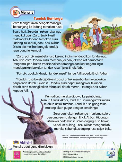 Bahan Bacaan Bahasa Melayu Tahun 4 Bahasa Melayu Tunas Pemahaman