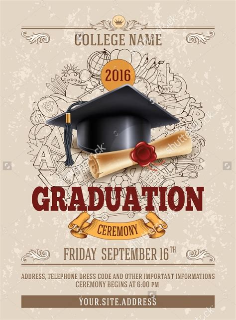 17 Graduation Party Flyer Designs Design Trends Premium Psd