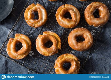 Homemade Old Fashioned Donuts Stock Photo Image Of Baked Sugar