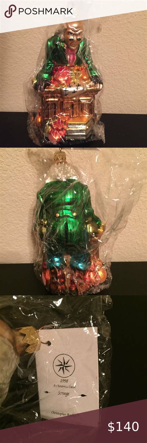 Christopher Radko 1998 Scrooge Christmas Ornament Le 1564 Of 10000