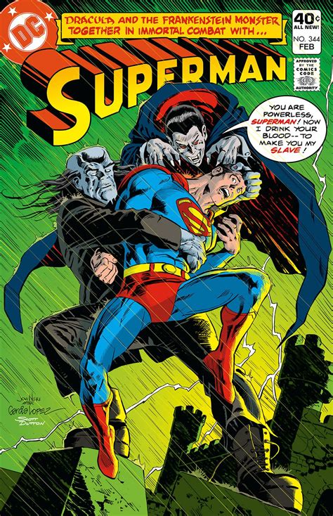 Superman No 344 Cover By José Luis García López Superman Comic Books