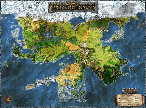 Map Of Faerun The Forgotten Realms Handsome Rob Vs Guild Of