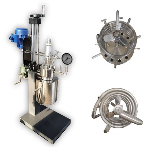 Supply Lab Agitated Pressure Hydrogenation Reactor With Manual Lifting