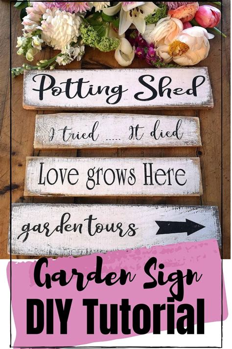 Create Your Own Garden Signs Diy Tutorial Garden Signs Diy Diy Signs