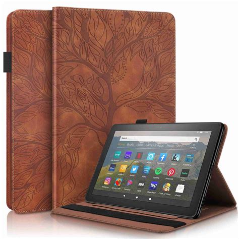 Dteck Embossed Tree Case For Fire Hd 10 Plus Tablet Case 11th Gen