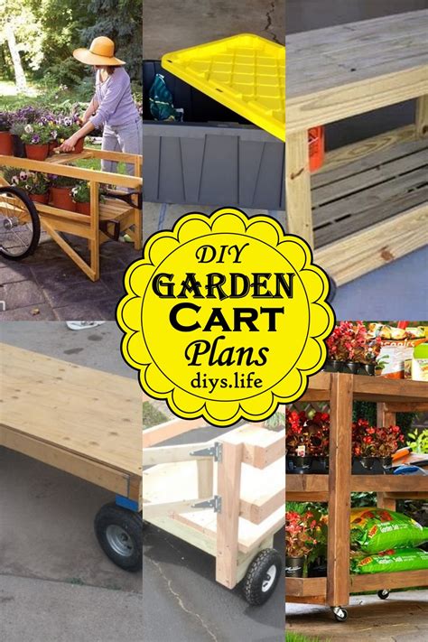 9 Diy Garden Cart Plans To Help You In Gardening Diys