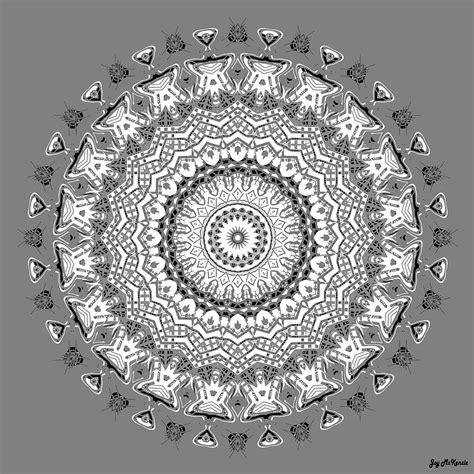 The White Mandala No 5 Digital Art By Joy Mckenzie Fine Art America