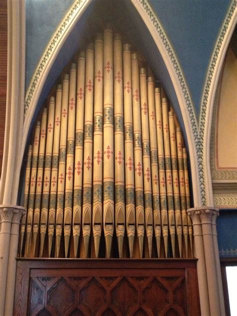 Painted Organ Pipes Place Of Worship Church Organs