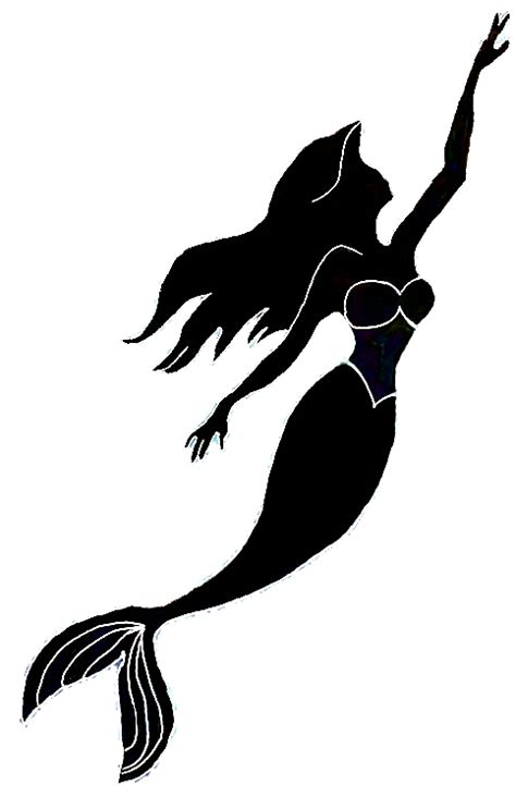 Ariel Little Mermaid Svg Silhouette Clipart Cut File Png Cricut Layered