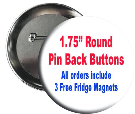 175 Custom Pin Back Buttons Custom Designed Buttons Etsy