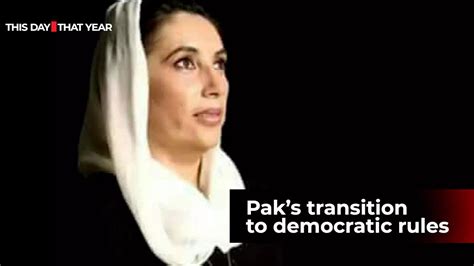 benazir bhutto this day in history benazir bhutto becomes first woman to head muslim nation