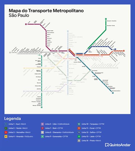 Mapa Trem Sp Conheça Todas As Linhas E Estações Da Cptm