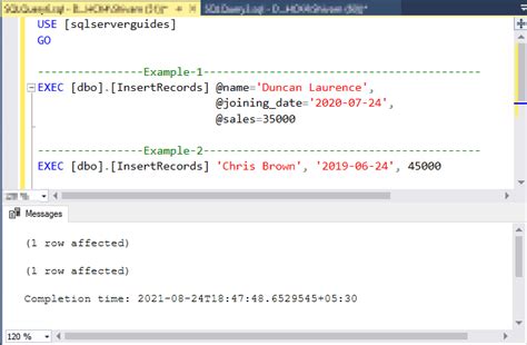 How To Execute A Stored Procedure On Sql Server
