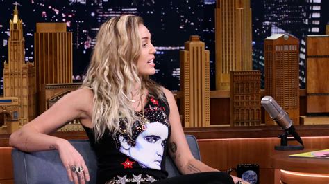 Watch Tonight Show Jimmy Fallon Interview Miley Cyrus Reveals Why She Opened Tonight Show With