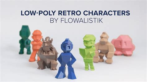 Low Poly Characters By Flowalistik Ultimaker 3d Printing Timelapse