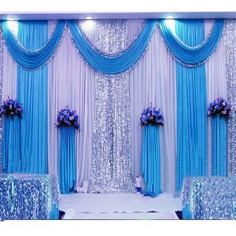 Blue And Sky Blue Polyester Wedding Curtain At Rs 800 In Kanpur ID
