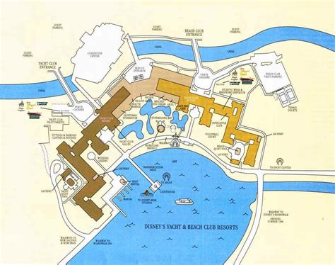 Disneys Yacht And Beach Club Resort Map
