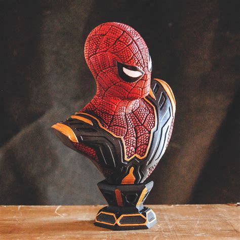 3D print model SPIDER-MAN FAR FROM HOME BUST - IRON SPIDER