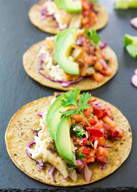 To assemble, break up fish and pile some of the meat into soft shells and. Halibut Recipes Tacos - Recipes Pad b