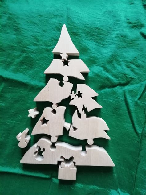 Christmas Tree Puzzle Scroll Saw Patternpdf Png Svg Etsy